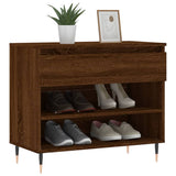 Vidaxx armoire à chaussures 70x36x60 cm bois fini couleur chêne marron