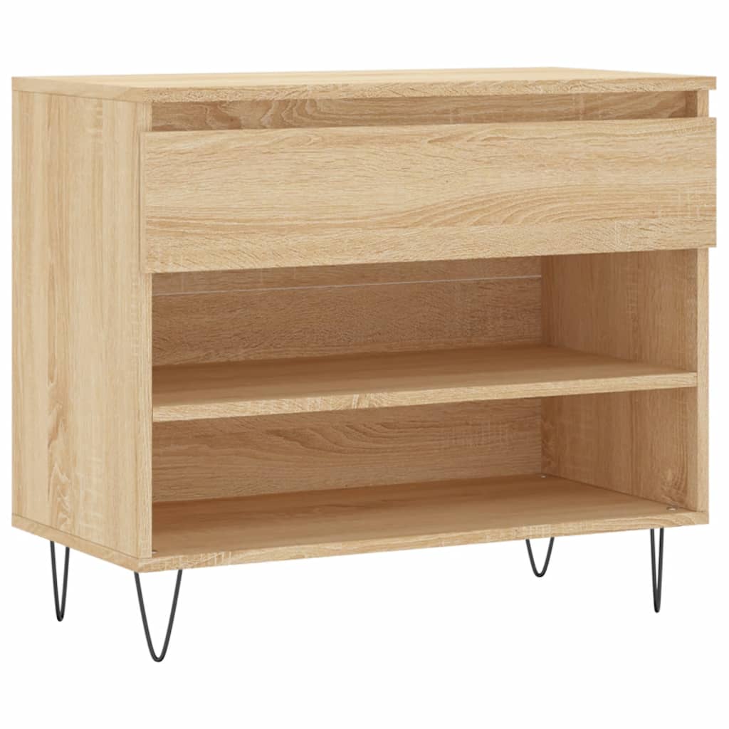 Vidaxl Schong Cabinet 70x36x60 cm Propertéiert Holz Sonoma Oh faarweg