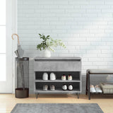 Vidaxx meuble à chaussures 70x36x60 cm bois d'ingénierie gris béton
