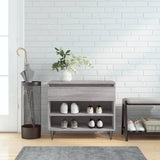 VidaXL armoire à chaussures 70x36x60 cm bois d'ingénierie gris sonoma