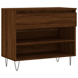Vidaxx armoire à chaussures 70x36x60 cm bois fini couleur chêne marron