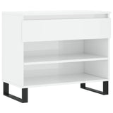 Vidaxx armoire à chaussures 70x36x60 cm bois fini blanc brillant