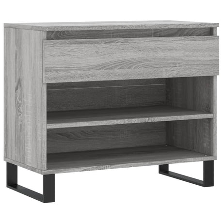 VidaXL armoire à chaussures 70x36x60 cm bois d'ingénierie gris sonoma