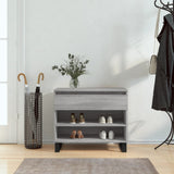 VidaXL armoire à chaussures 70x36x60 cm bois d'ingénierie gris sonoma