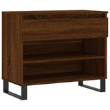 Vidaxx armoire à chaussures 70x36x60 cm bois fini couleur chêne marron