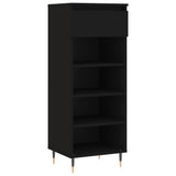 Vidaxx armoire à chaussures 40x36x105 cm bois fini noir