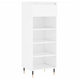 Skříňka na boty Vidaxl 40x36x105 cm Zpracované dřevo High Gloss White