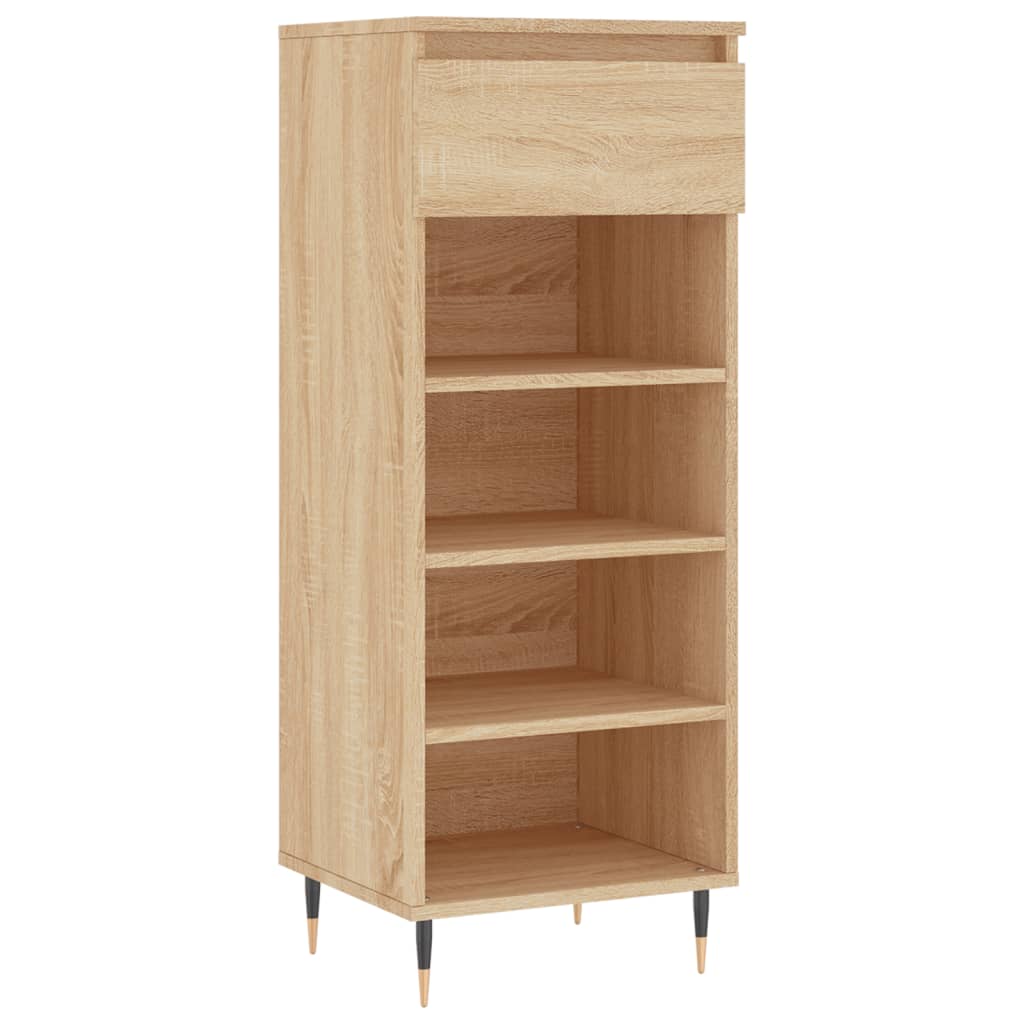 Vidaxl Shoe Cabinet 40x36x105 cm Property Wood Sonoma Oak Farvet