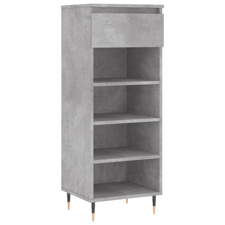 Vidaxx meuble à chaussures 40x36x105 cm dérivé du bois béton gris