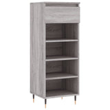 VidaXL armoire à chaussures 40x36x105 cm bois d'ingénierie gris sonoma
