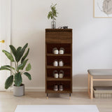 Vidaxx armoire à chaussures 40x36x105 cm bois fini couleur chêne marron