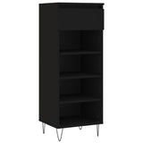 Vidaxx armoire à chaussures 40x36x105 cm bois fini noir