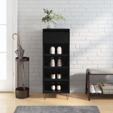 Vidaxx armoire à chaussures 40x36x105 cm bois fini noir