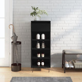 VidaXL Shoe cabinet 40x36x105 cm Properted Wood Black