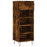 Vidaxx armoire à chaussures 40x36x105 cm bois traité, chêne fumé
