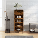 Vidaxx armoire à chaussures 40x36x105 cm bois traité, chêne fumé