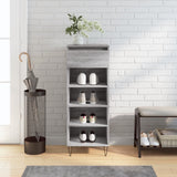 VidaXL armoire à chaussures 40x36x105 cm bois d'ingénierie gris sonoma