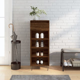 Vidaxx armoire à chaussures 40x36x105 cm bois fini couleur chêne marron