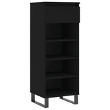 Vidaxl Shoe Cabinet 40x36x105 cm Property Wood Black