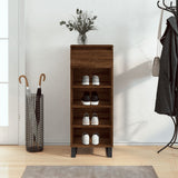 Vidaxx armoire à chaussures 40x36x105 cm bois fini couleur chêne marron