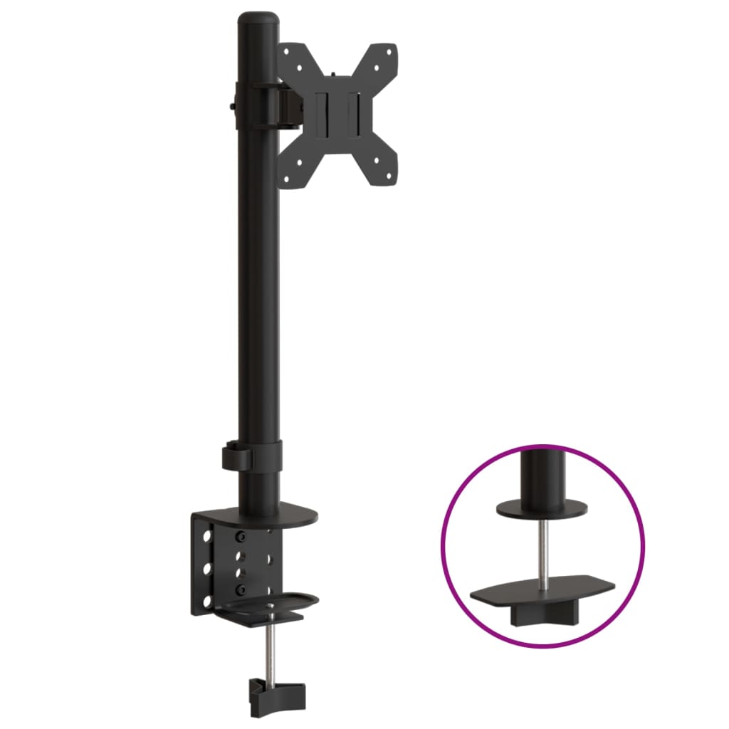VidaXL support de moniteur VESA 75 100 mm acier noir