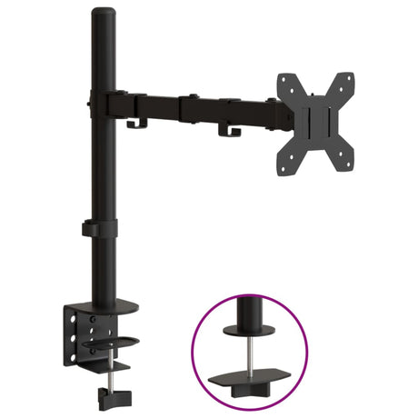 VidaXL support de moniteur VESA 75 100 mm acier noir