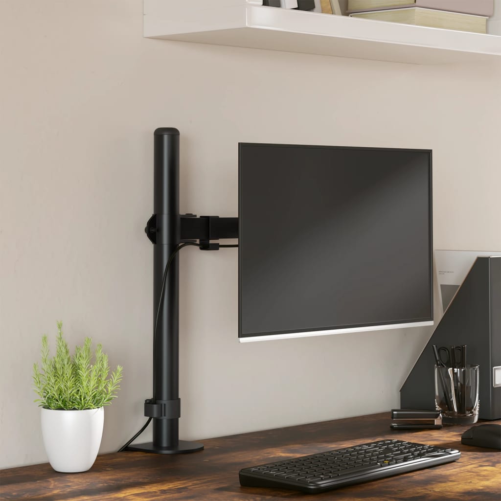 VidaXL support de moniteur VESA 75 100 mm acier noir