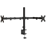 Vidaxl support pour écran double VESA 75 100 mm acier noir