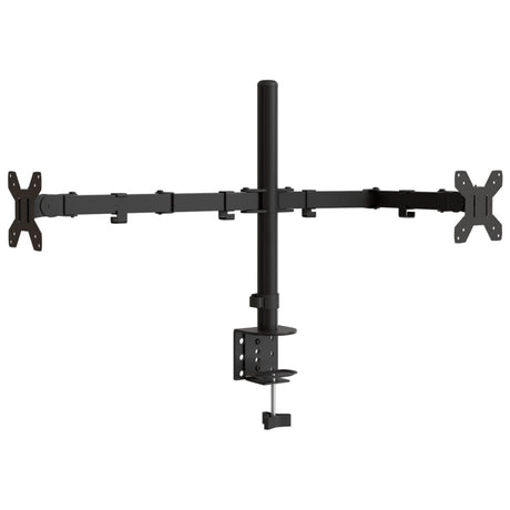 Vidaxl support pour écran double VESA 75 100 mm acier noir