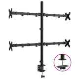 VidaXL support de moniteur VESA 75 100 mm acier noir