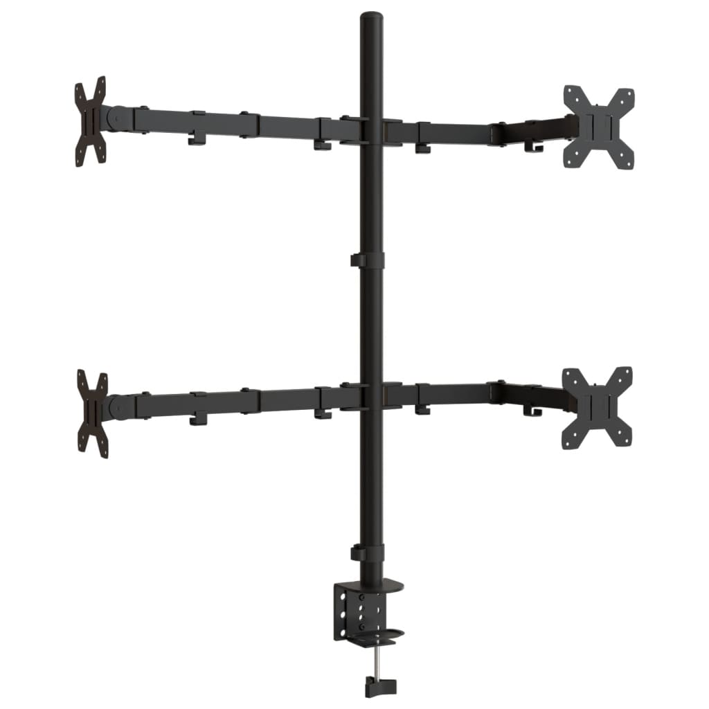 VidaXL support de moniteur VESA 75 100 mm acier noir