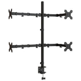 VidaXL support de moniteur VESA 75 100 mm acier noir