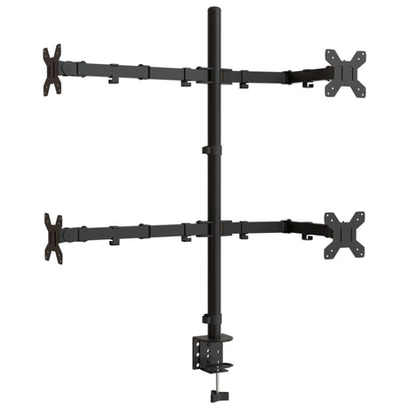 VidaXL support de moniteur VESA 75 100 mm acier noir