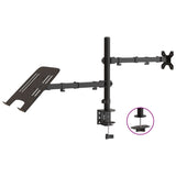 VidaXL support de moniteur VESA 75 100 mm acier noir