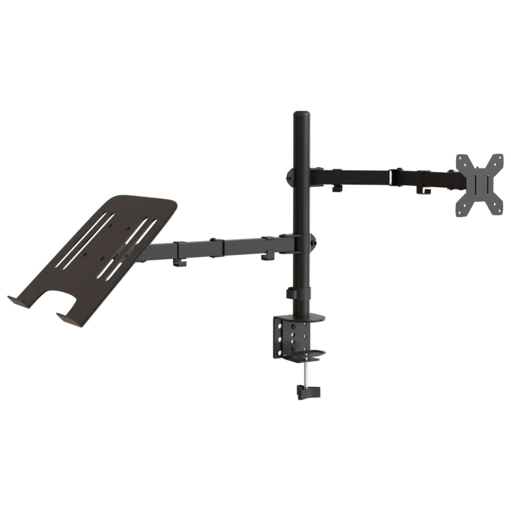 VidaXL support de moniteur VESA 75 100 mm acier noir