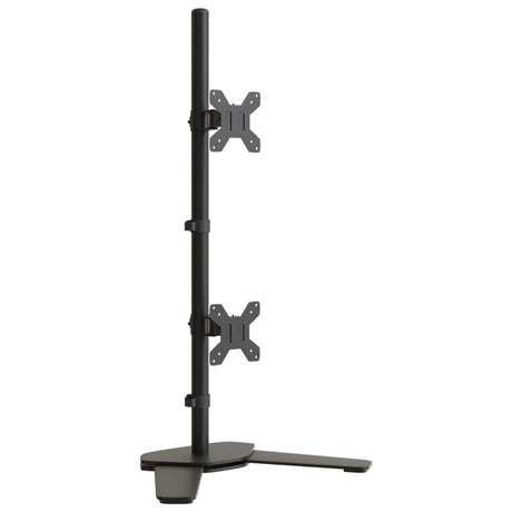 Vidaxl support pour écran double VESA 75 100 mm acier noir
