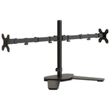 Vidaxl support pour écran double VESA 75 100 mm acier noir