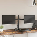 Vidaxl Monitor Standard Double Vesa 75 100 mm in acciaio nero