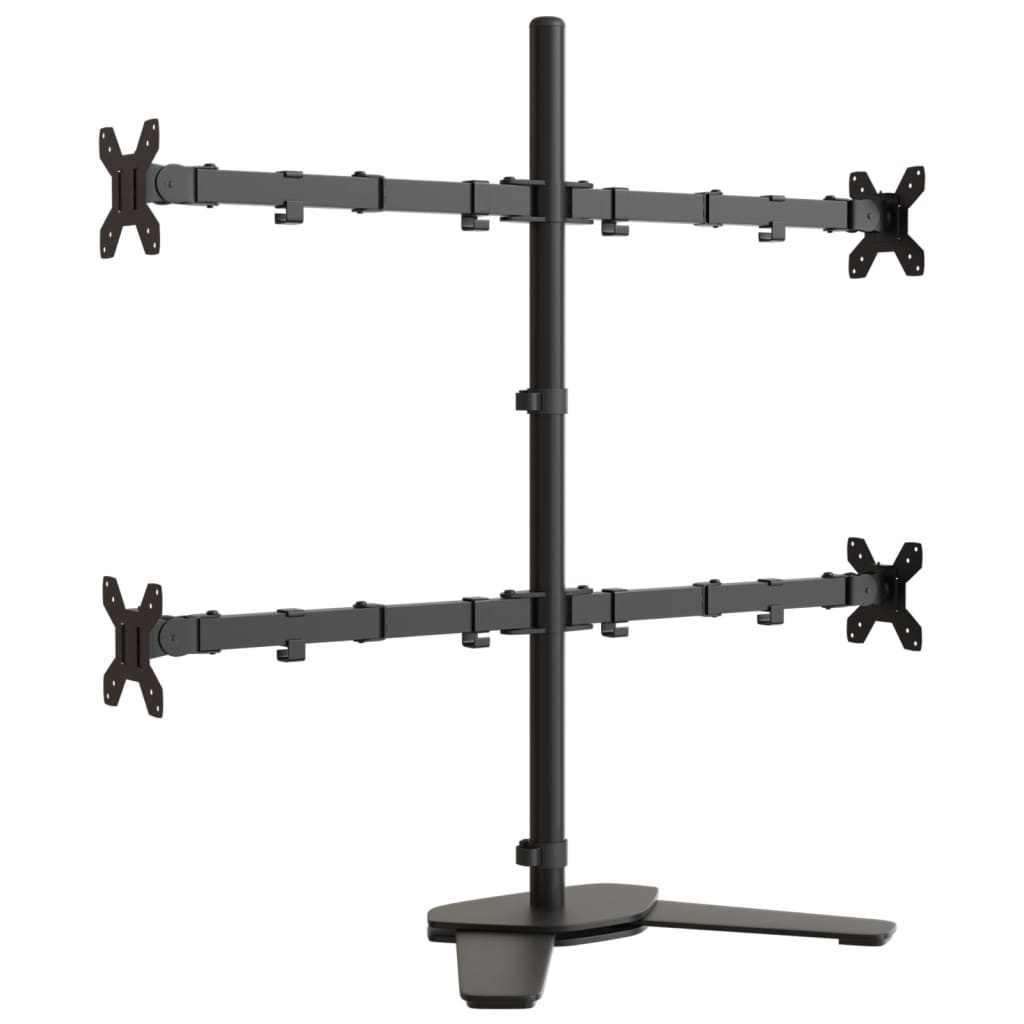 VidaXL support de moniteur VESA 75 100 mm acier noir