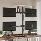 VidaXL support de moniteur VESA 75 100 mm acier noir