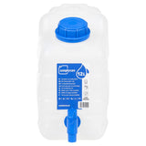 VidaXL réservoir d'eau avec robinet 10 l plastique transparent