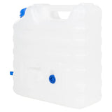 Vidaxl Water tank with tap 15 l plastic transparent