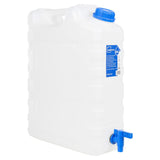 VidaXL réservoir d'eau avec robinet 20 l plastique transparent