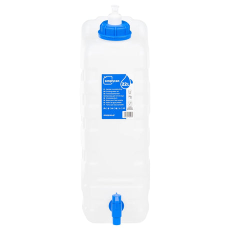 Réservoir d'eau VidaXL avec robinet et distributeur de savon 20 l en plastique