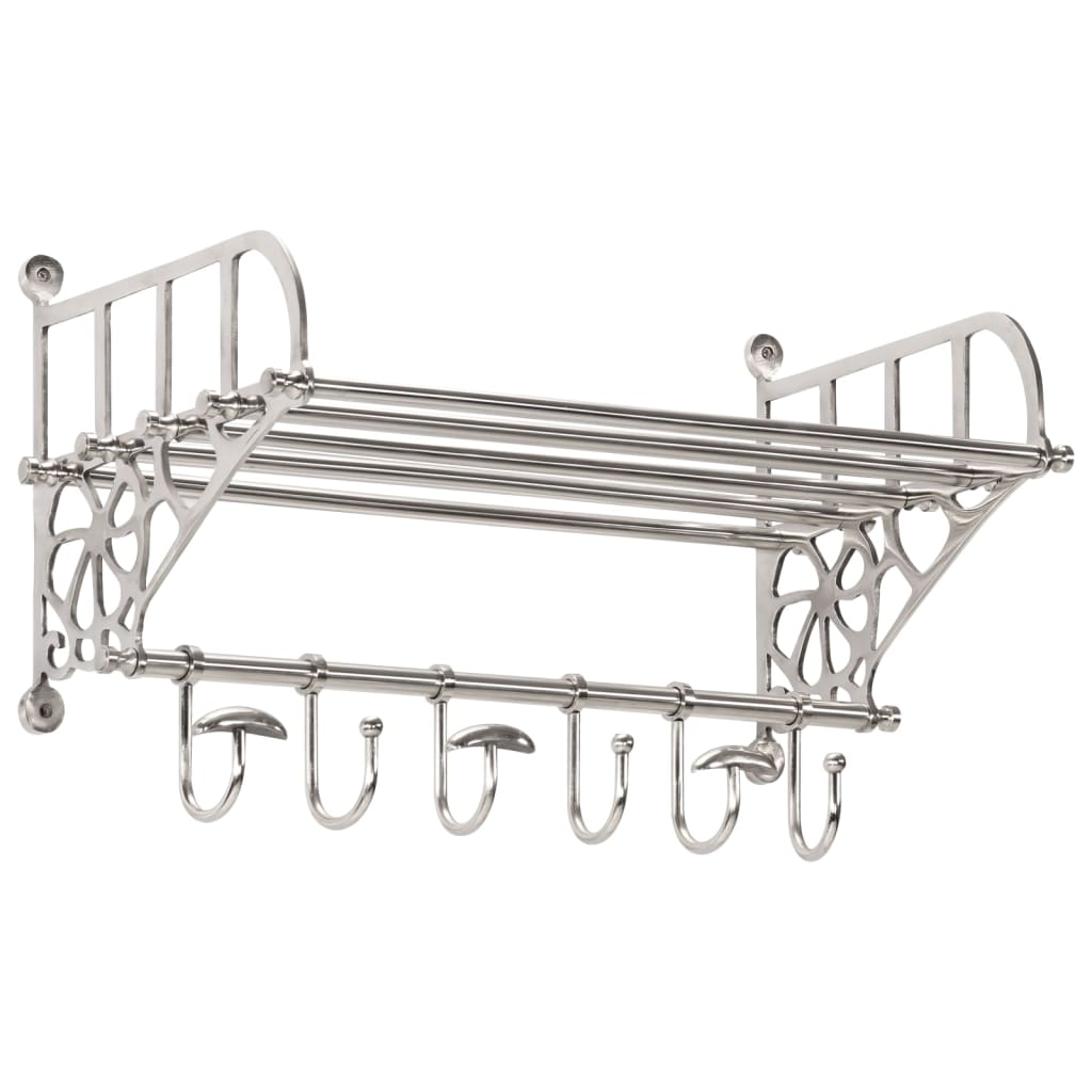 Vidaxl Gepäck Rack mat Kleeder Hängere Montéierung Aluminum