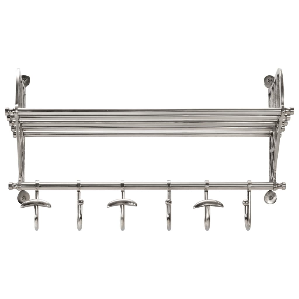 Vidaxl Gepäck Rack mat Kleeder Hängere Montéierung Aluminum