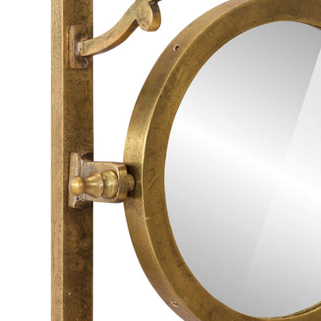 VidaXL porte-bagages avec cintres et miroir mural en aluminium