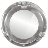 Vidaxl Wall Mirror Patrijspoort Ø38 cm aluminium og glass