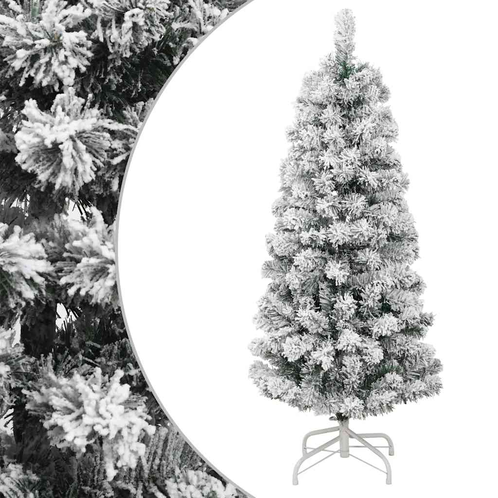 Vidaxx sapin de Noël artificiel avec charnières et neige 150 cm