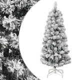 Vidaxx sapin de Noël artificiel avec charnières et neige 150 cm